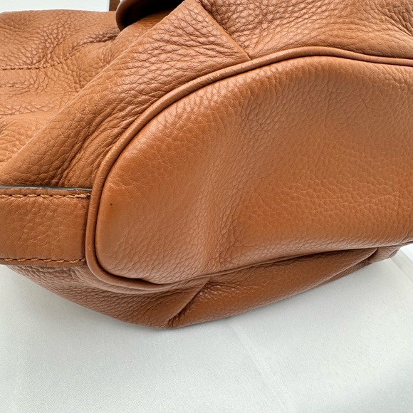 GUC Michael Kors Brown Leather Fulton Hobo Bag with Gold Hardware - Picture 7 of 12